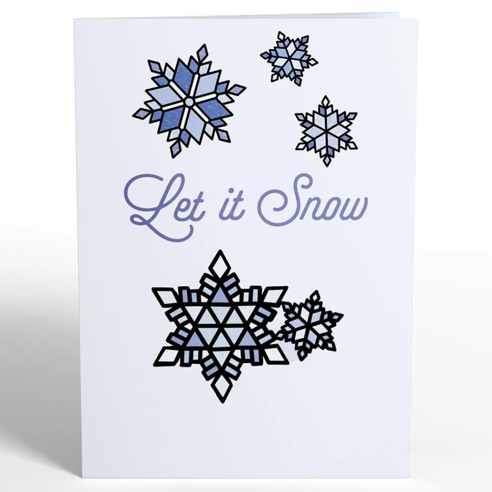 Lovepop Suncatcher Cards|Decor|Let It Snow Snowflakes Suncatcher Card