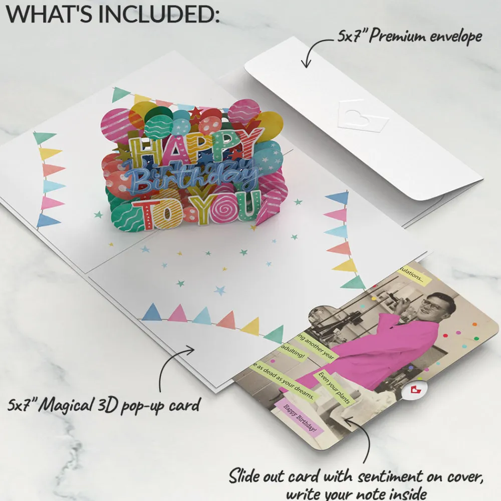 Lovepop Birthday|Let's Celebrate Birthday Pop-Up Card and Sentiment Set