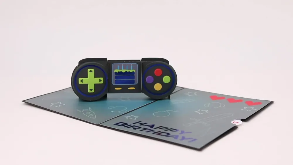 Lovepop Greeting Cards|Birthday|Leveled Up Gamer Birthday Pop-Up Card