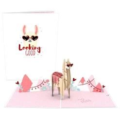 Lovepop Greeting Cards|Anniversary|Looking Good Llama Pop-Up Card