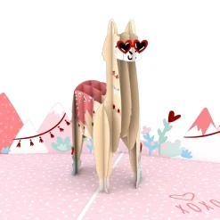 Lovepop Greeting Cards|Anniversary|Looking Good Llama Pop-Up Card