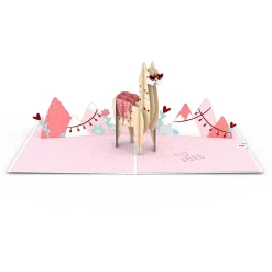 Lovepop Greeting Cards|Anniversary|Looking Good Llama Pop-Up Card