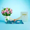 Lovepop Pop-Up Bouquets|Card & Gift Bundles|Lotus & Dragonfly Bundle