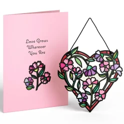 Lovepop Suncatcher Cards|Valentine'S Day 2/14|Love Grows Heart Suncatcher Card