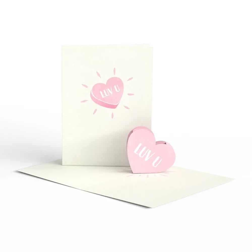 Lovepop Notecards|Valentine'S Day 2/14|Love Hearts Notecards (Assorted 4-Pack)