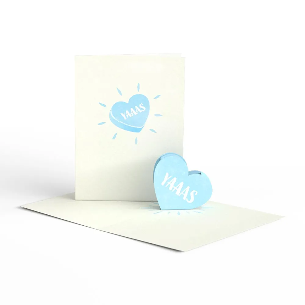 Lovepop Notecards|Valentine'S Day 2/14|Love Hearts Notecards (Assorted 4-Pack)