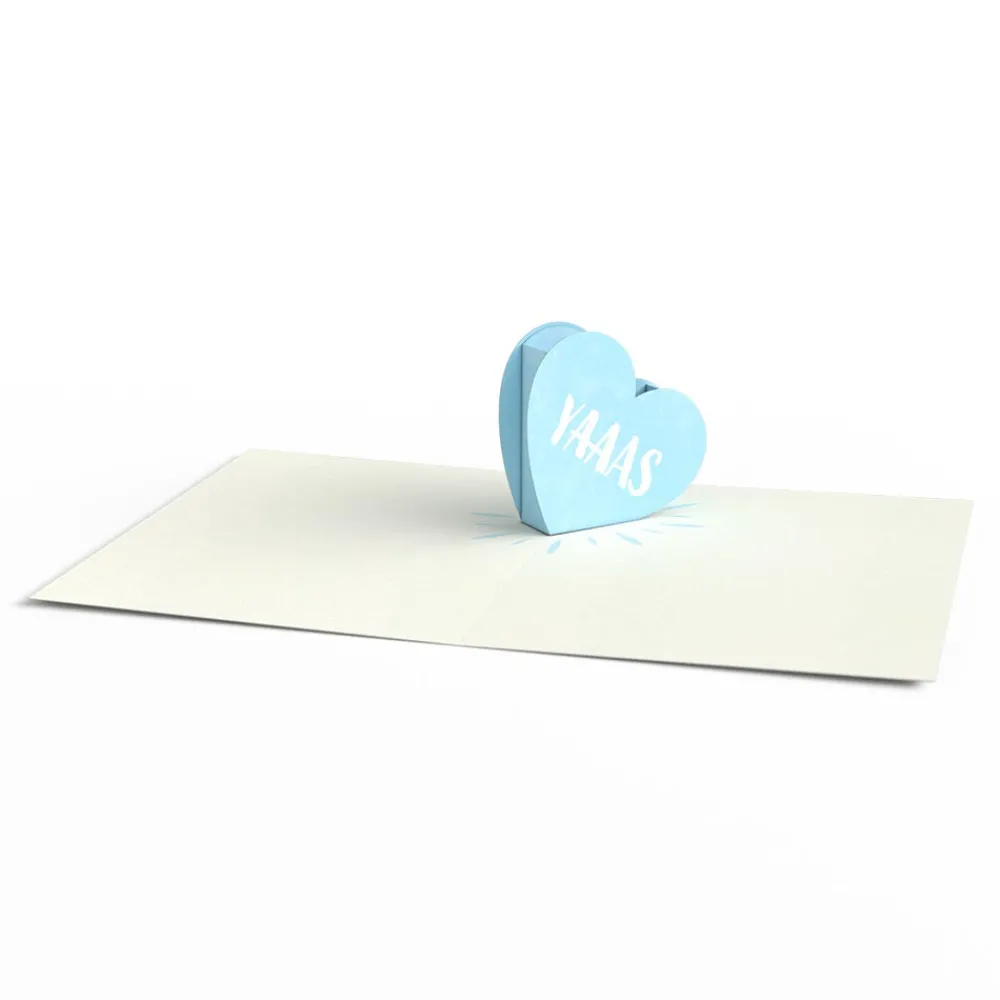Lovepop Notecards|Valentine'S Day 2/14|Love Hearts Notecards (Assorted 4-Pack)