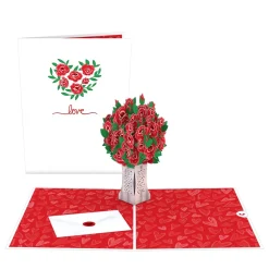 Lovepop Greeting Cards|Anniversary|Love Rose Arrangement Pop-Up Card