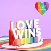 Lovepop Lgbtq+|Love Wins Pop-Up Card