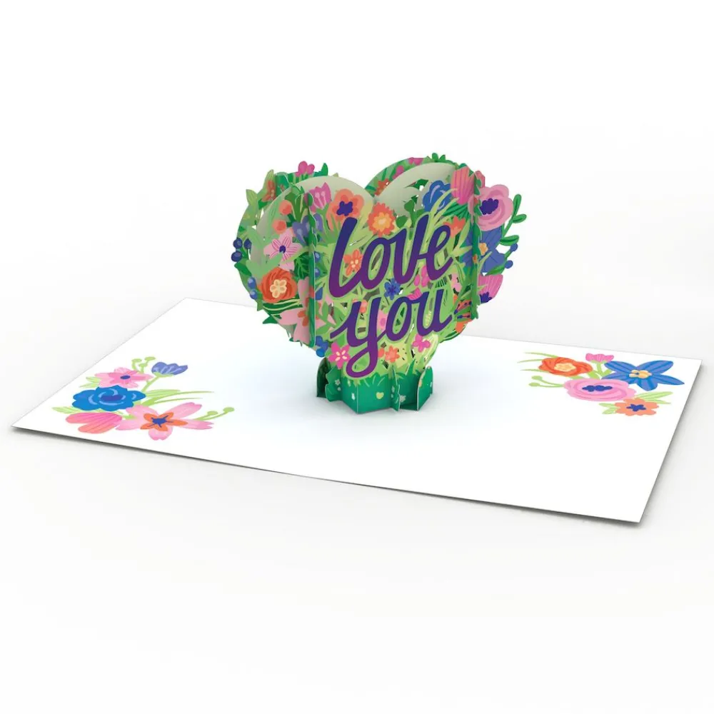 Lovepop Just Because|Valentine'S Day 2/14|Love You Flower Heart: Paperpop® Card