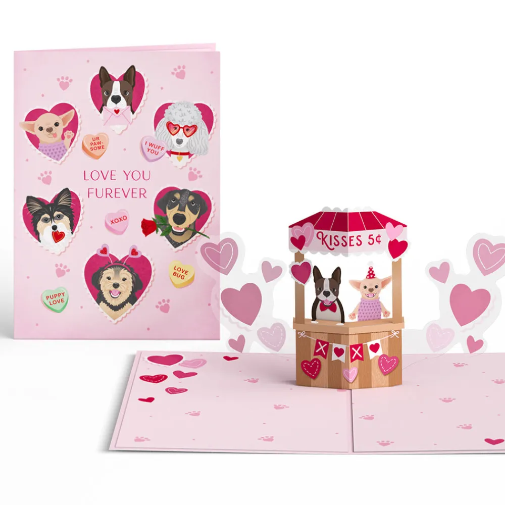 Lovepop Greeting Cards|Valentine'S Day 2/14|Love You Furever Dog Kisses Pop-Up Card