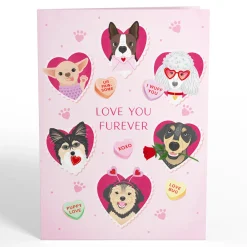 Lovepop Greeting Cards|Valentine'S Day 2/14|Love You Furever Dog Kisses Pop-Up Card