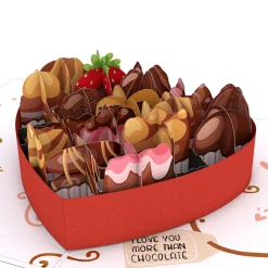 Lovepop Greeting Cards|Anniversary|Love You More Than Chocolate Pop-Up Card