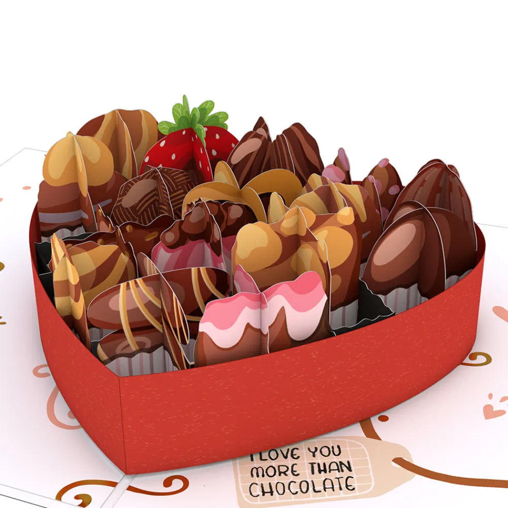 Lovepop Greeting Cards|Anniversary|Love You More Than Chocolate Pop-Up Card