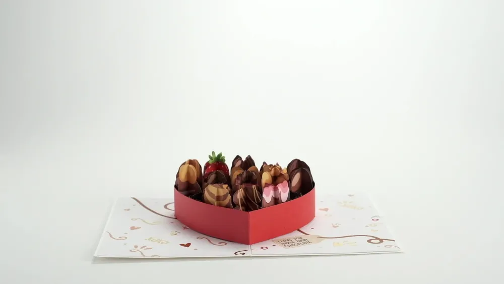 Lovepop Greeting Cards|Anniversary|Love You More Than Chocolate Pop-Up Card