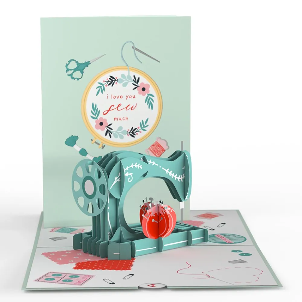 Lovepop Greeting Cards|Valentine'S Day 2/14|Love You Sew Much Pop-Up Card