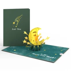 Lovepop Greeting Cards|Just Because|Love You to the Moon and Back Pop-Up Card