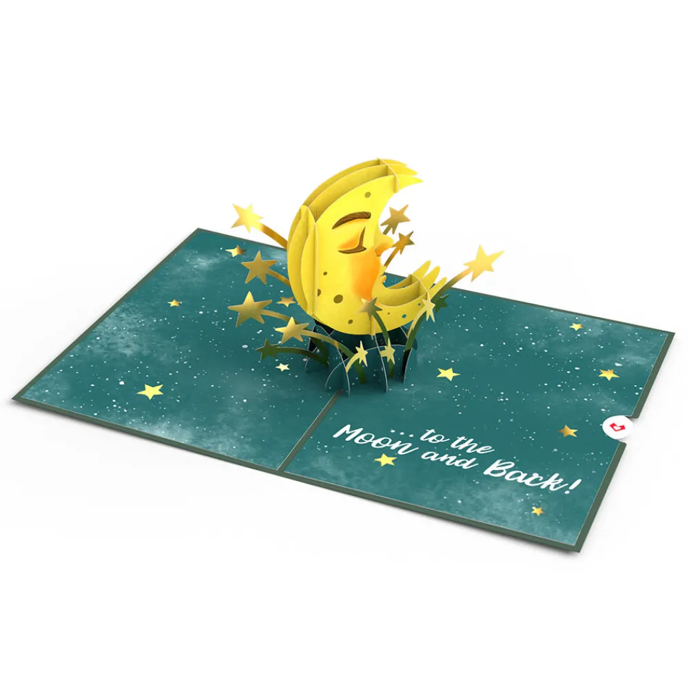 Lovepop Greeting Cards|Just Because|Love You to the Moon and Back Pop-Up Card