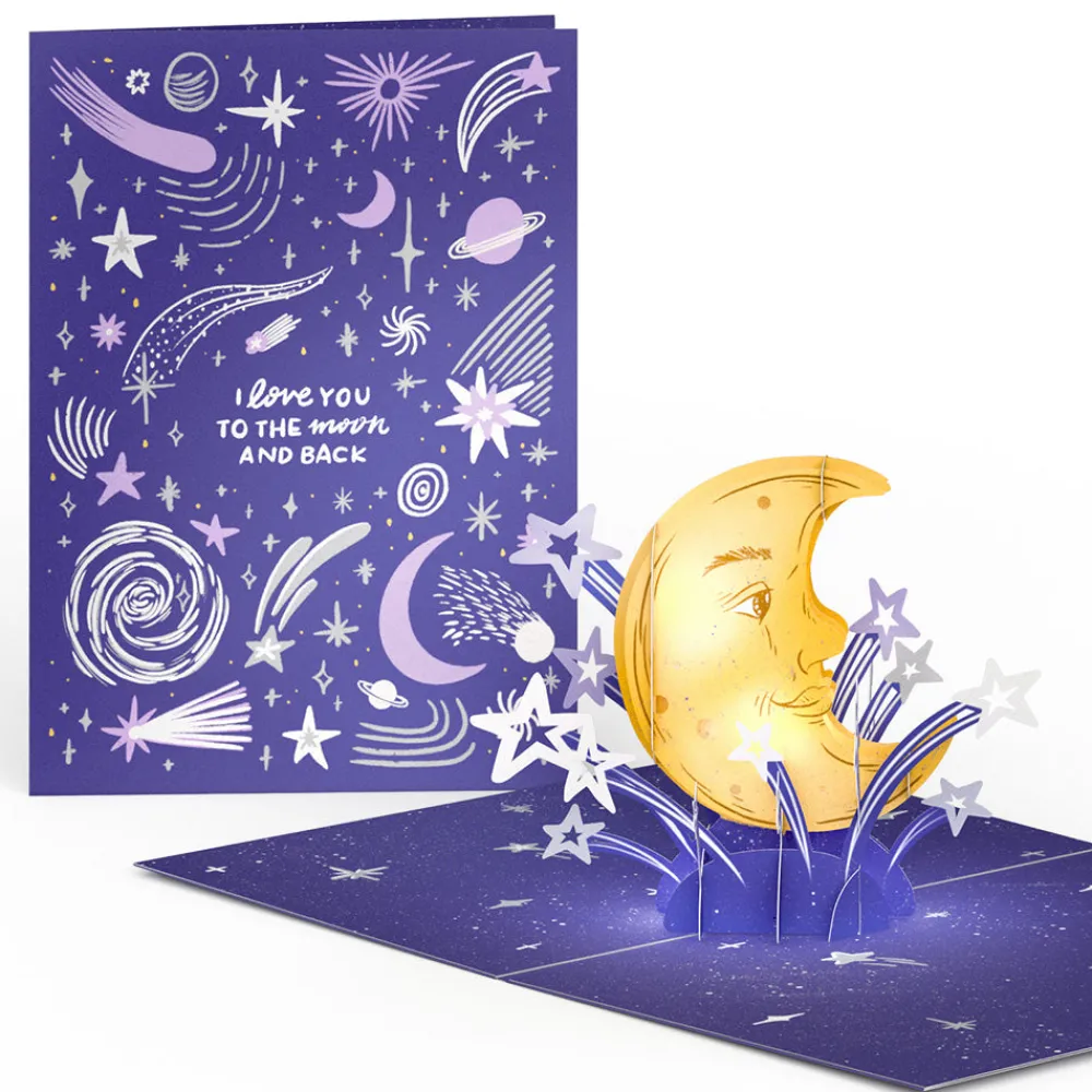 Lovepop Valentine'S Day 2/14|Love You to the Moon and Back Light-Up Pop-Up Card