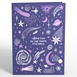 Lovepop Valentine'S Day 2/14|Love You to the Moon and Back Light-Up Pop-Up Card