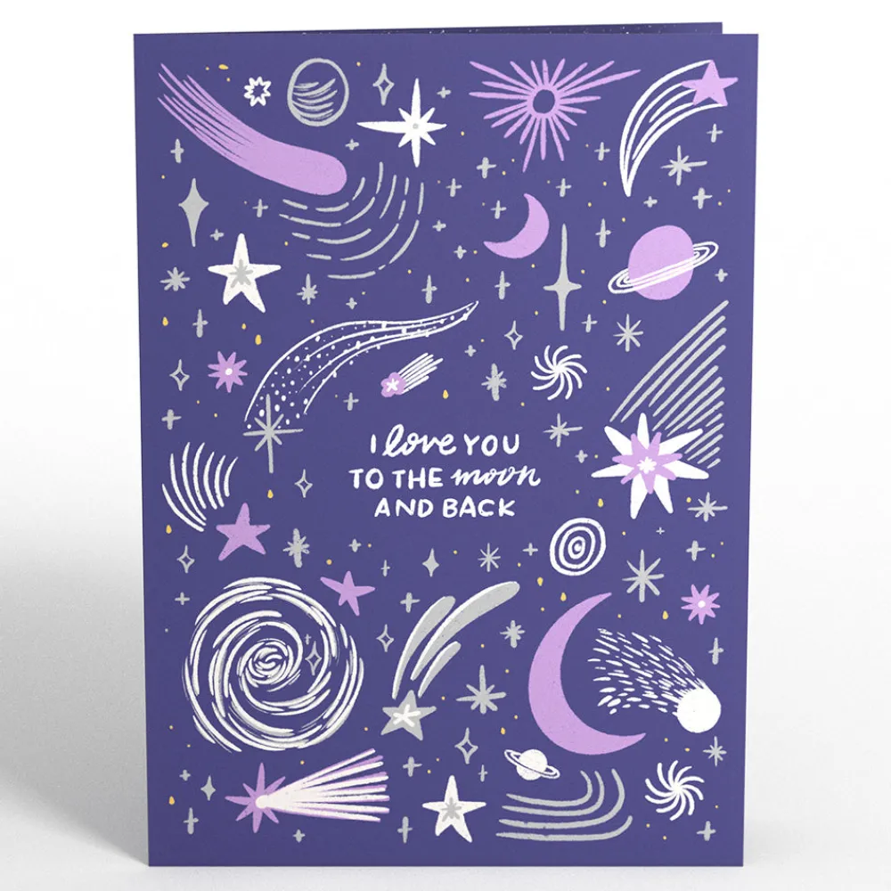Lovepop Valentine'S Day 2/14|Love You to the Moon and Back Light-Up Pop-Up Card