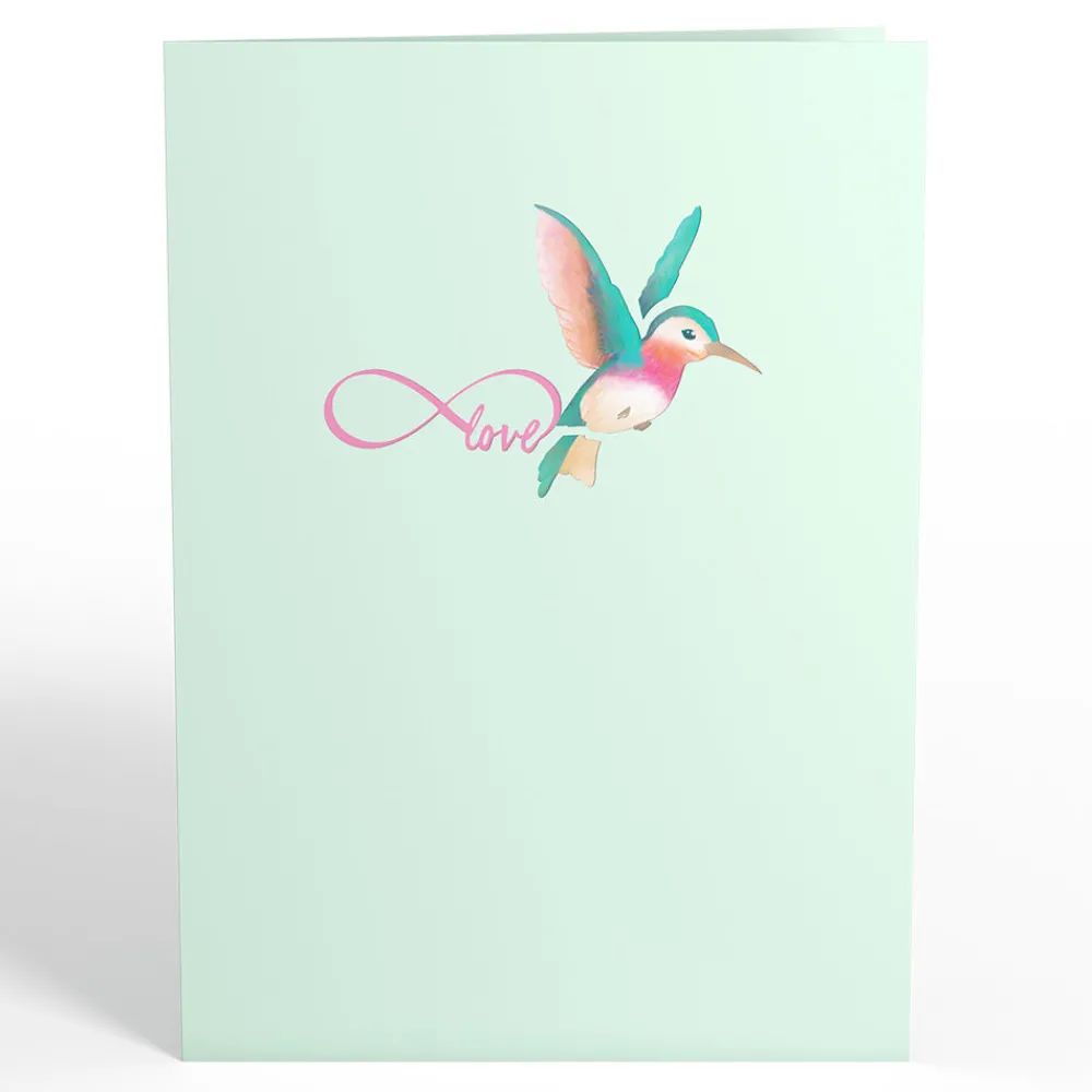Lovepop Greeting Cards|Anniversary|Lovely Hummingbird Pop-Up Card