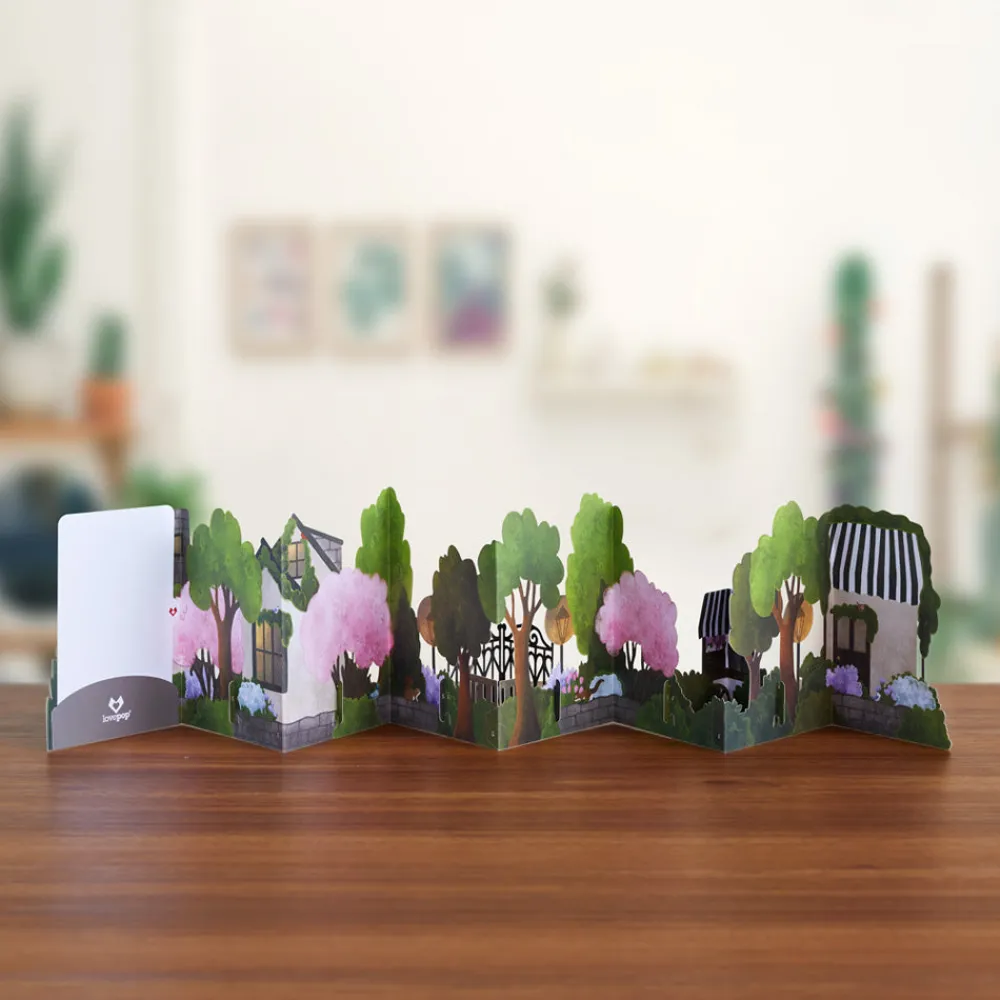 Lovepop Decor|Anniversary|Loving You is a Walk in the Park Loooooong Card™ (Expands to 2 feet)