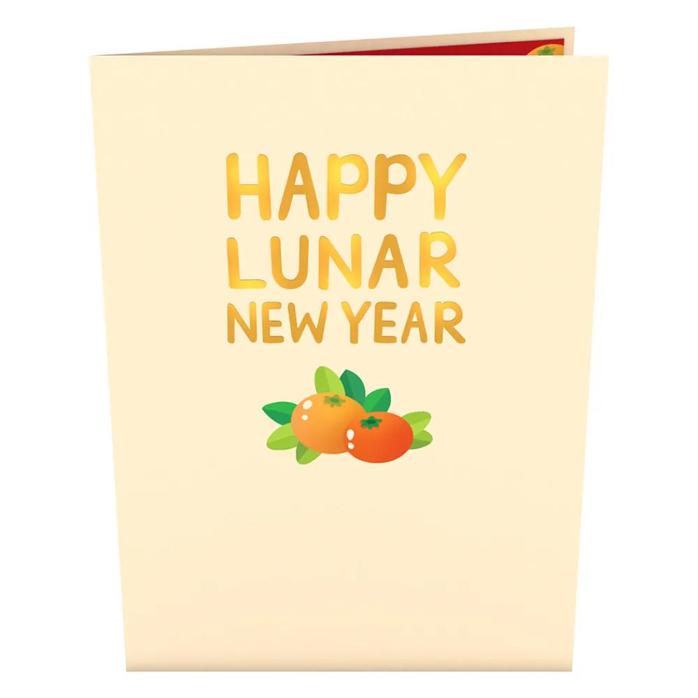 Lovepop Pop-Up Bouquets|Lunar New Year 1/29|Lunar New Year Tangerine Tree Card with Mini Bouquet