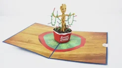 Lovepop Greeting Cards|Christmas 12/25|Marvel Season's Grootings Pop-Up Card