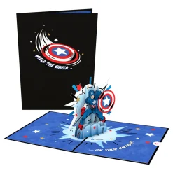 Lovepop Greeting Cards|Birthday|Marvel's Avengers Captain America Birthday Pop-Up Card