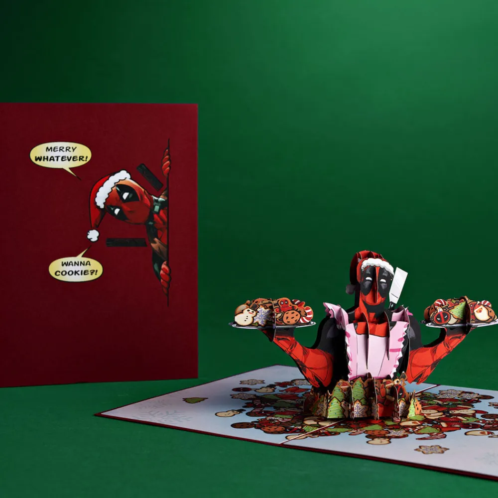 Lovepop Greeting Cards|Christmas 12/25|Marvel's Deadpool: Merry Whatever Pop-Up Card