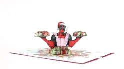Lovepop Greeting Cards|Christmas 12/25|Marvel's Deadpool: Merry Whatever Pop-Up Card