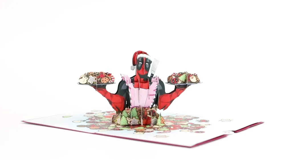 Lovepop Greeting Cards|Christmas 12/25|Marvel's Deadpool: Merry Whatever Pop-Up Card