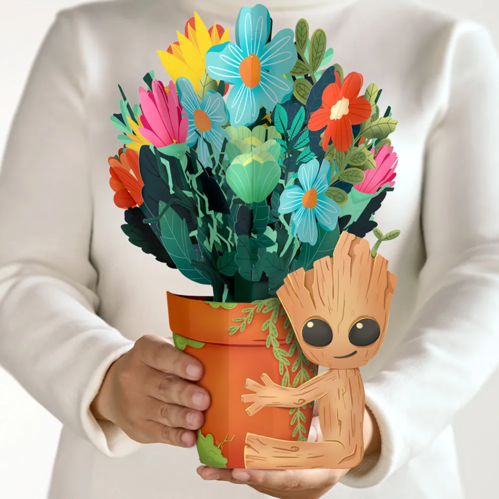 Lovepop Pop-Up Bouquets|Flower Buds|Marvel's Guardians of the Galaxy Groot Flower Buds Bouquet