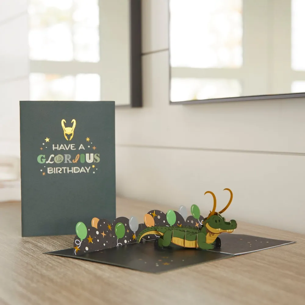 Lovepop Birthday|Kids|Marvel's Loki Glorious Birthday Pop-Up Card