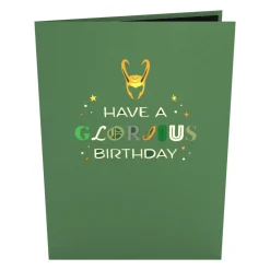 Lovepop Birthday|Kids|Marvel's Loki Glorious Birthday Pop-Up Card