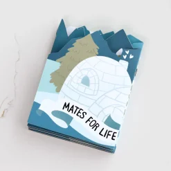 Lovepop Decor|Anniversary|Mates For Life Happy Anniversary Loooooong Card™ (Expands to 2 feet)