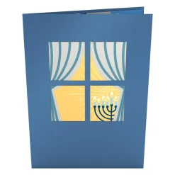 Lovepop Greeting Cards|Hanukkah 12/14|Menorah Lights Pop-Up Card