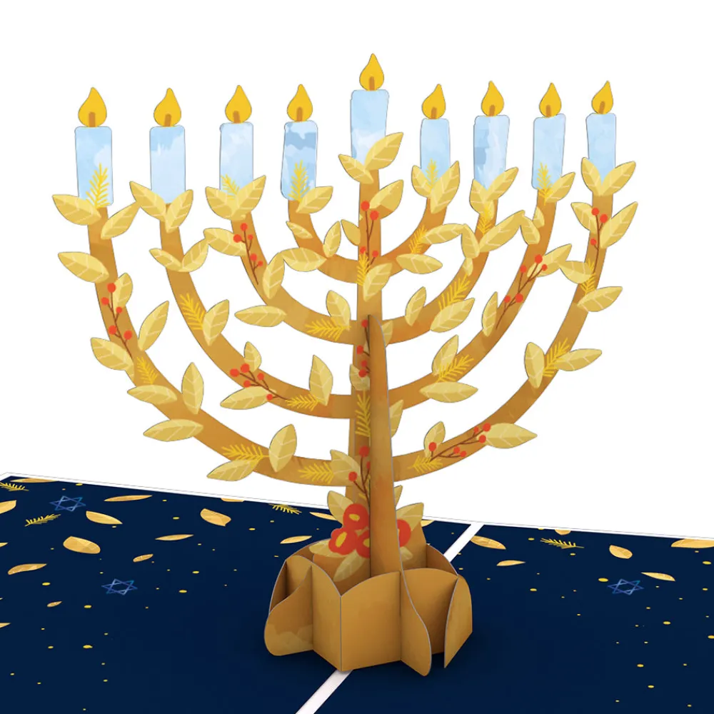Lovepop Greeting Cards|Hanukkah 12/14|Menorah Pop-Up Card