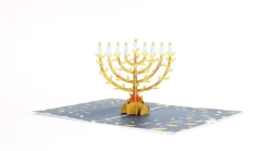 Lovepop Greeting Cards|Hanukkah 12/14|Menorah Pop-Up Card