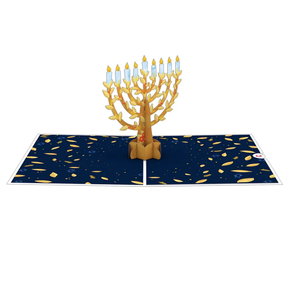 Lovepop Greeting Cards|Hanukkah 12/14|Menorah Pop-Up Card