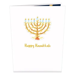 Lovepop Greeting Cards|Hanukkah 12/14|Menorah Pop-Up Card