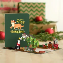 Lovepop Greeting Cards|Christmas 12/25|Meowy Little Christmas Cats Pop-Up Card