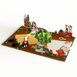 Lovepop Greeting Cards|Christmas 12/25|Meowy Little Christmas Cats Pop-Up Card
