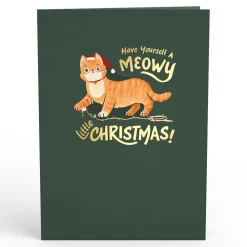 Lovepop Greeting Cards|Christmas 12/25|Meowy Little Christmas Cats Pop-Up Card