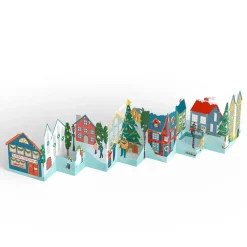 Lovepop Christmas 12/25|Merry Christmas Village Loooooong Card™ (Expands to 2 feet)