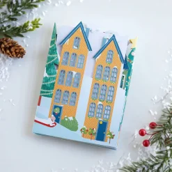 Lovepop Christmas 12/25|Merry Christmas Village Loooooong Card™ (Expands to 2 feet)