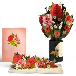 Lovepop Pop-Up Bouquets|Card & Gift Bundles|Midnight Florals Pop-Up Card & Bouquet Bundle