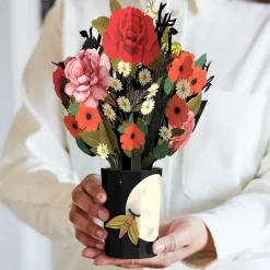 Lovepop Pop-Up Bouquets|Card & Gift Bundles|Midnight Florals Pop-Up Card & Bouquet Bundle