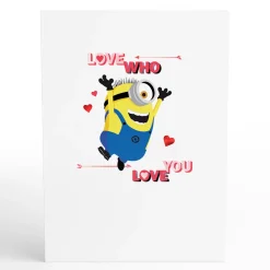 Lovepop Valentine'S Day 2/14|Kids|Minions Eye Love You Pop-Up Card